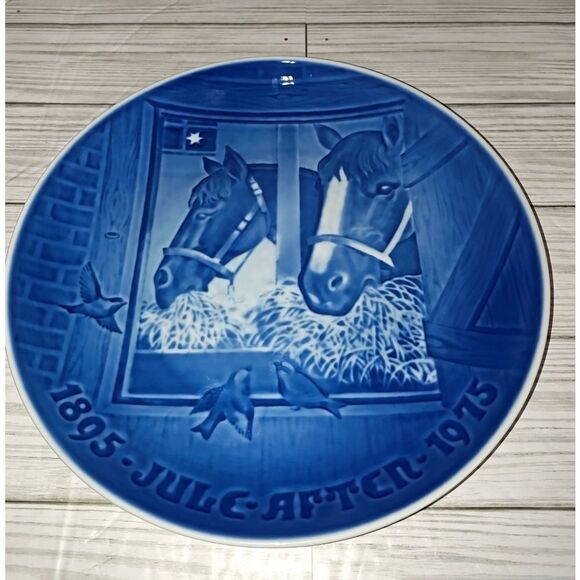 B&G COPENHAGEN PLATE CHRISTMAS NIGHT IN THE STABLE-1895 JULE-AFTER 1975 DENMARK - Picture 4 of 7